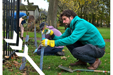 Volunteer in the gardens